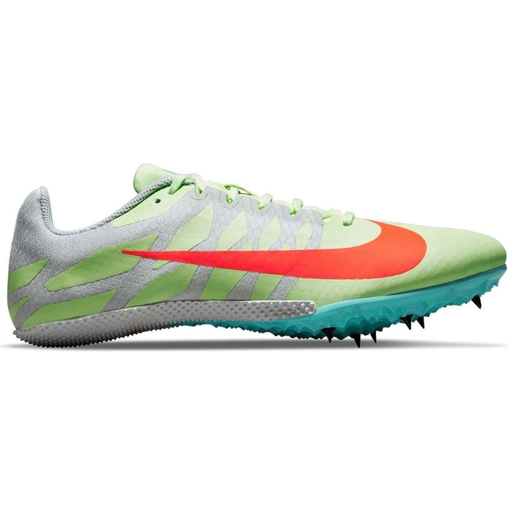 Nike Rival S9 Track Shoes, Volt/Orange, size 7